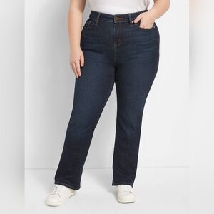 Lane Bryant Fit Genius High Rise Boot Jean Dark Wash Women's Plus Size 28 NWOT